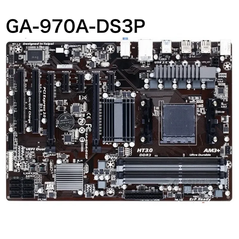 

Для Gigabyte GA-970A-DS3 настольная материнская плата с разъемом AM3 + DDR3 32G ATX 970, материнская плата, 100% протестировано, ОК, полностью работает, бесплатная доставка