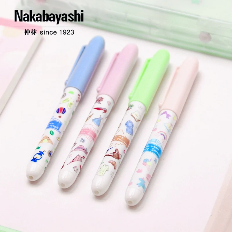 NAKABAYASHI Direct-Flow Fountain Pen EF Nib Refill-Free Student Calligraphy Practice Pen Hard-Tip Calligraphy Pen Signature Pen