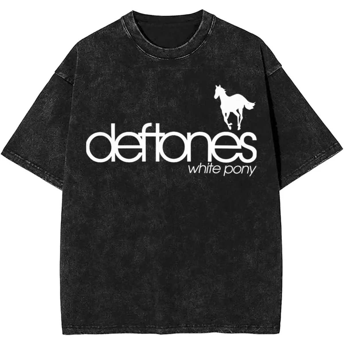 Deftones Rock Band Ohms White Pony Shirt Streetwear Men Women Retro T-Shirts Harajuku Streetwear