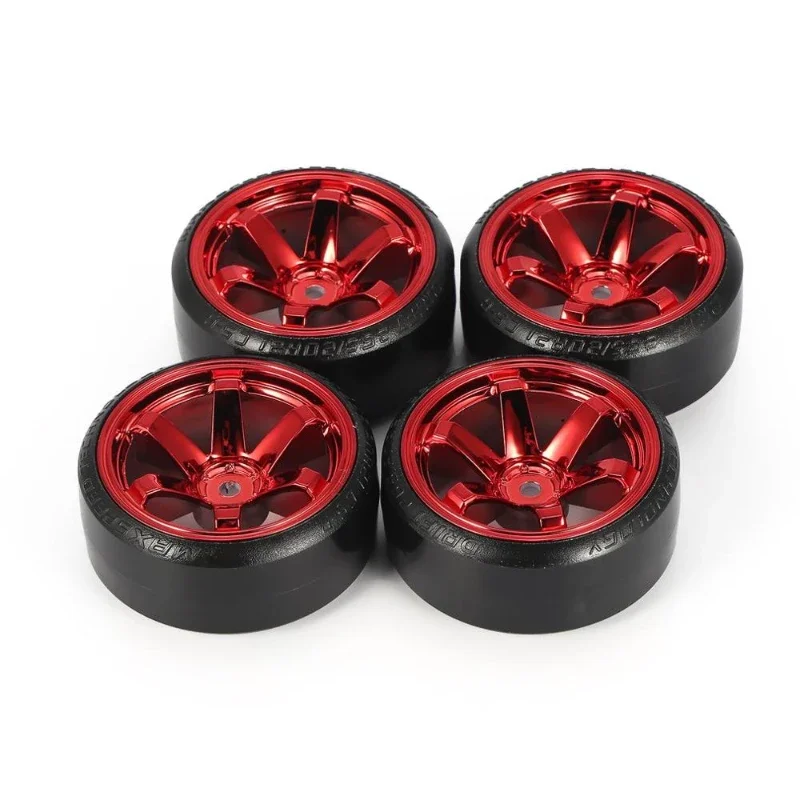 4Pcs RC Drift car wheels Tire Set Hard Tyre Set Hard Plastic For Kyosho MST Yokomo 3Racing HSP Tamiya DS5 Drifting RC USUKANI