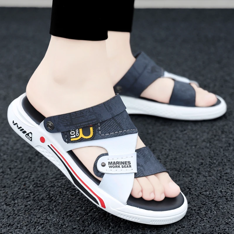 Men\'s Sandals 2024 Brand Designer Shoes Outdoor Beach Slippers for Men Casual Shoes High Quality Non Slip Loafers Man Slippers