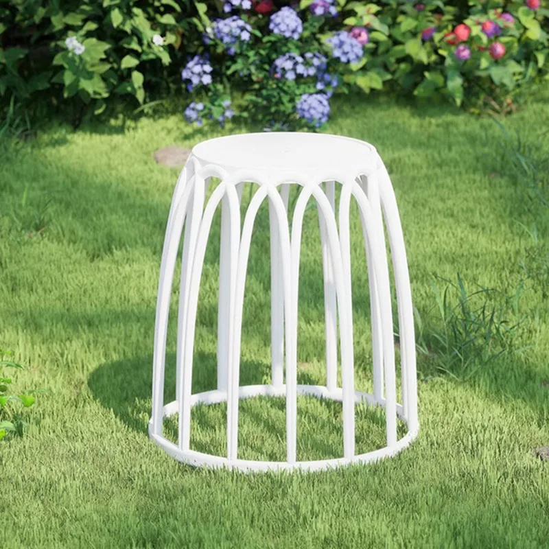 

Plastic Stools Household Balcony Can Stack Chairs Bathroom Dining Room Small Round Stool Taburete Plegable Simple Lazy Low Stool