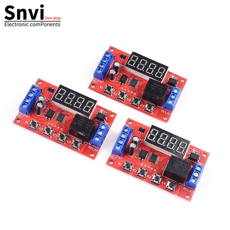 DC 5V 12V 24V 10A Adjustable Time Delay Relay Module LED Digital Timming Relay Timer Delay Trigger Switch Timer Control Switch