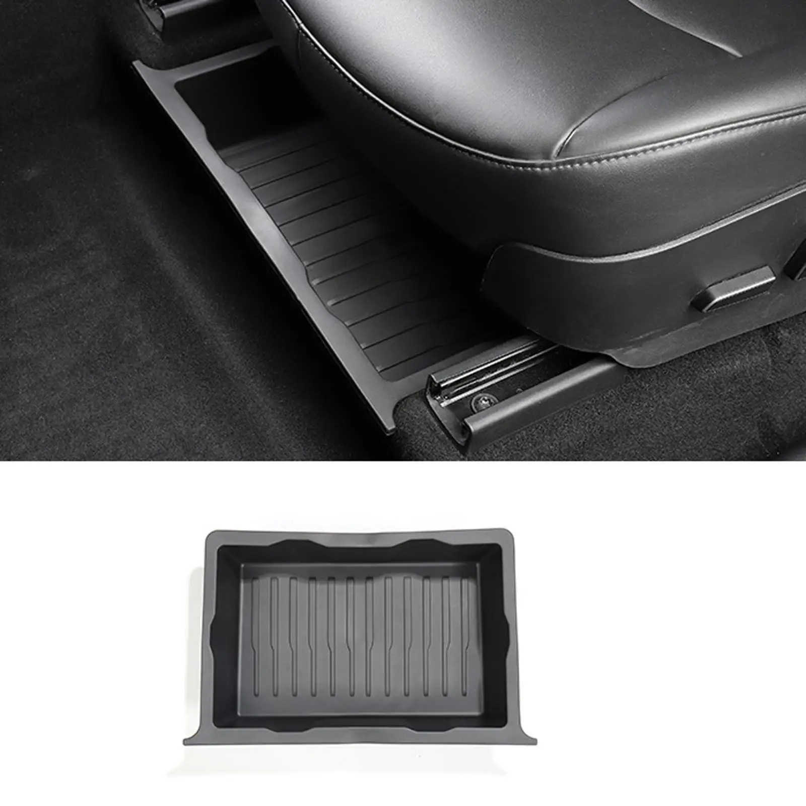 Under Seat Storage Box Underseat Hidden Storage Tray for Tesla Model Y 1pc