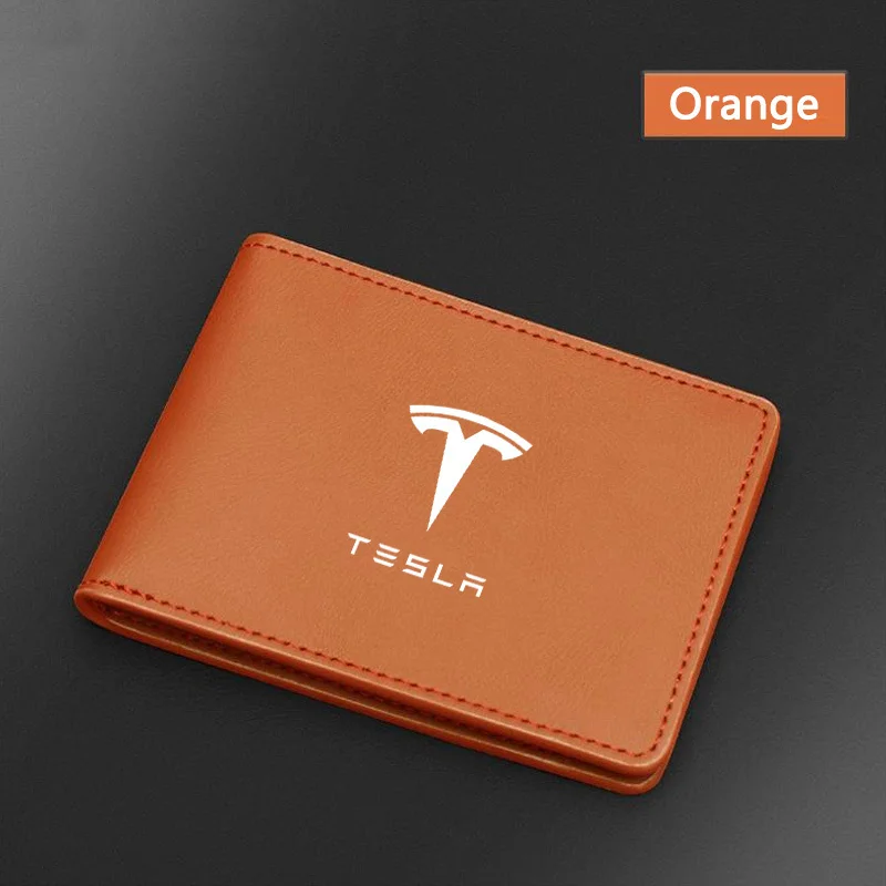 Nuovo Porta Driver in Pelle per Auto Borsa per Carta d\'identità di Licenza per Tesla Modello 3 Modello SX Modello Y Roadster SpaceX Accessori per