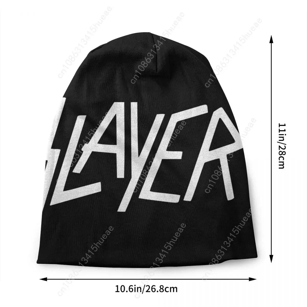 Rock Slayers Letter Logo Beanies Caps Men Women Unisex Street Winter Warm Knit Hat Adult Heavy Metal Bonnet Hats