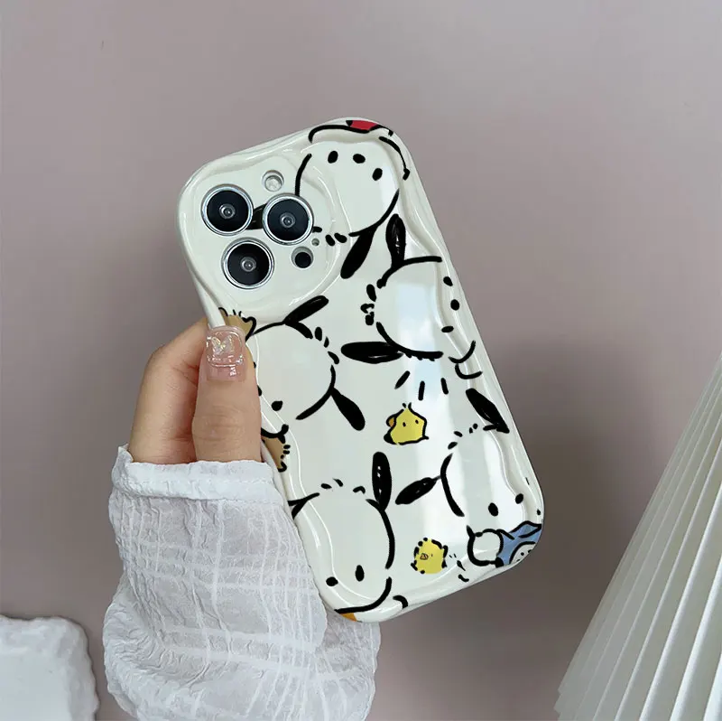 حافظة Pochacco لهاتف Infinix GT 30 Pro Hot 30i 20i 30 20 12 9 Play Smart 8 7 6 HD Plus TECNO SPARK 20 20C POVA 6 Pro 5G غطاء متموج