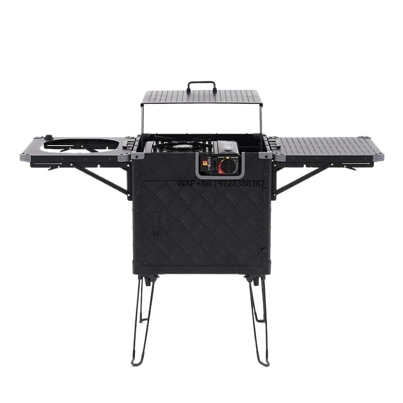 Portable Foldable Aluminum Alloy Camp Stove Set Multi-Functional Outdoor Cooking System for Hiking Survival Gear Camping Kitchen