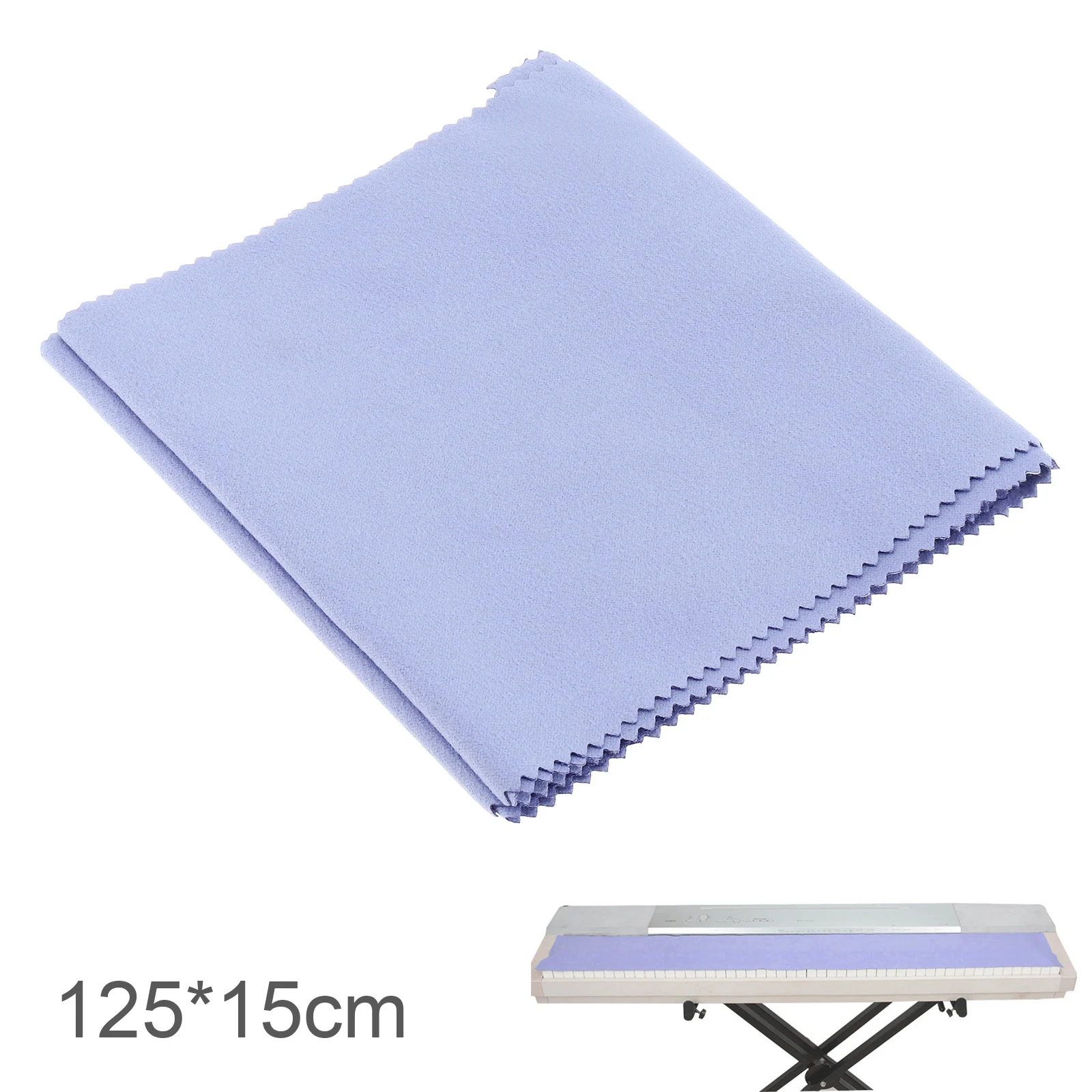 

Piano Dust Cover Soft Super Fine Fiber Washable Purple Piano Keyboard Protective Cover Cloth for 88keys Piano Cleaning Care
