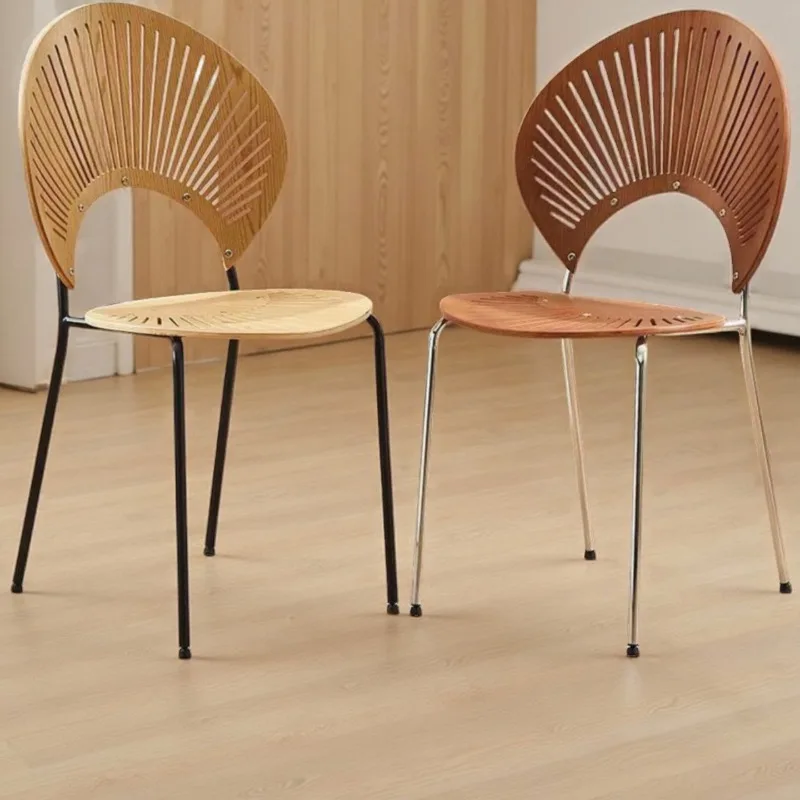 Designer Premium Dining Chairs Backrest Minimalist Instagram Style Shell Chair Wholesale Nordic Chair Dinning Chair Lounge Chair