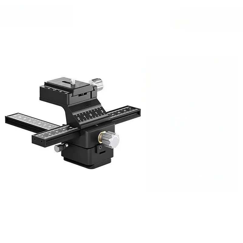 GM-MP1 Four-dimensional Macro Gimbal Four-way Double Rail Quick Installation Board Macro Photography Pulley Precision Focusing