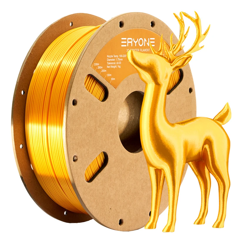 ERYONE 1/5/10KG Ultra Zijde PLA Premium Filament 1.75mm 3D Print, Veelkleurig Beschikbaar, zijde pla filament, 1KG/Spool