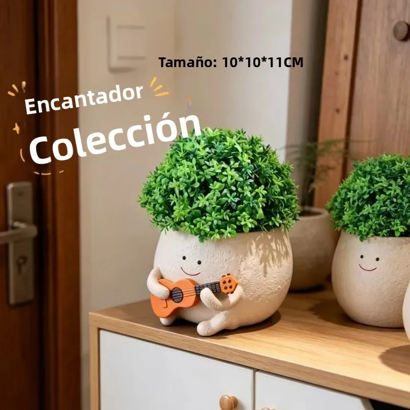 Maceta Decorativa para el Hogar, Maceta Creativa con Diseño de Flor, Decoración de Jardín para Exteriores, Linda Maceta Colgante para Suculentas