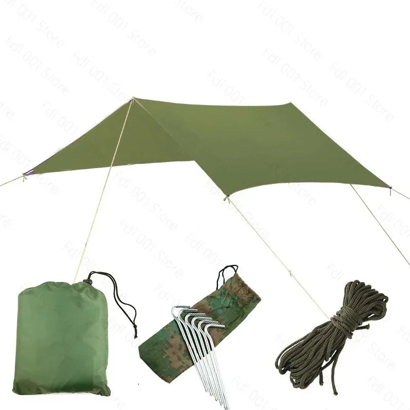 Square Sun Shade Sail Canopy Waterproof Anti UV Outdoor Beach Camping Shelter 3 to 4 Persons