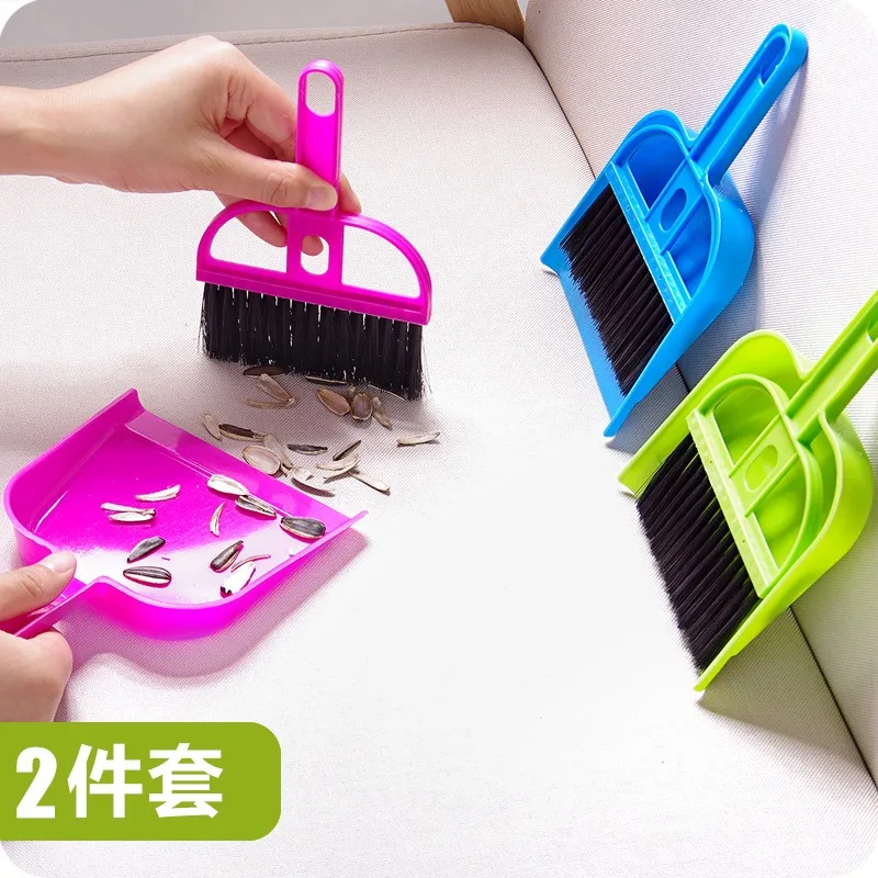 Mini Desktop Sweep Cleaning Brush Small Broom Dustpan Set Shovel Garbage and Sweep the Ingenious Combination Daily Gadgets