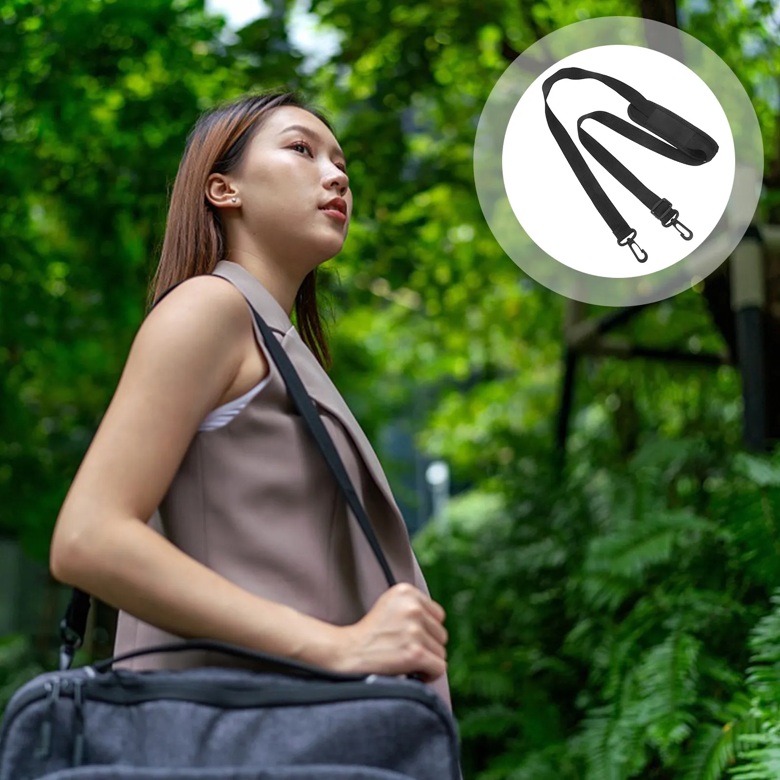 

Padded Adjustable Wide Nylon Bag Strap for Laptop Messenger Crossbody Tote Briefcase Duffle Suitcase Luggage Shoulder Strap