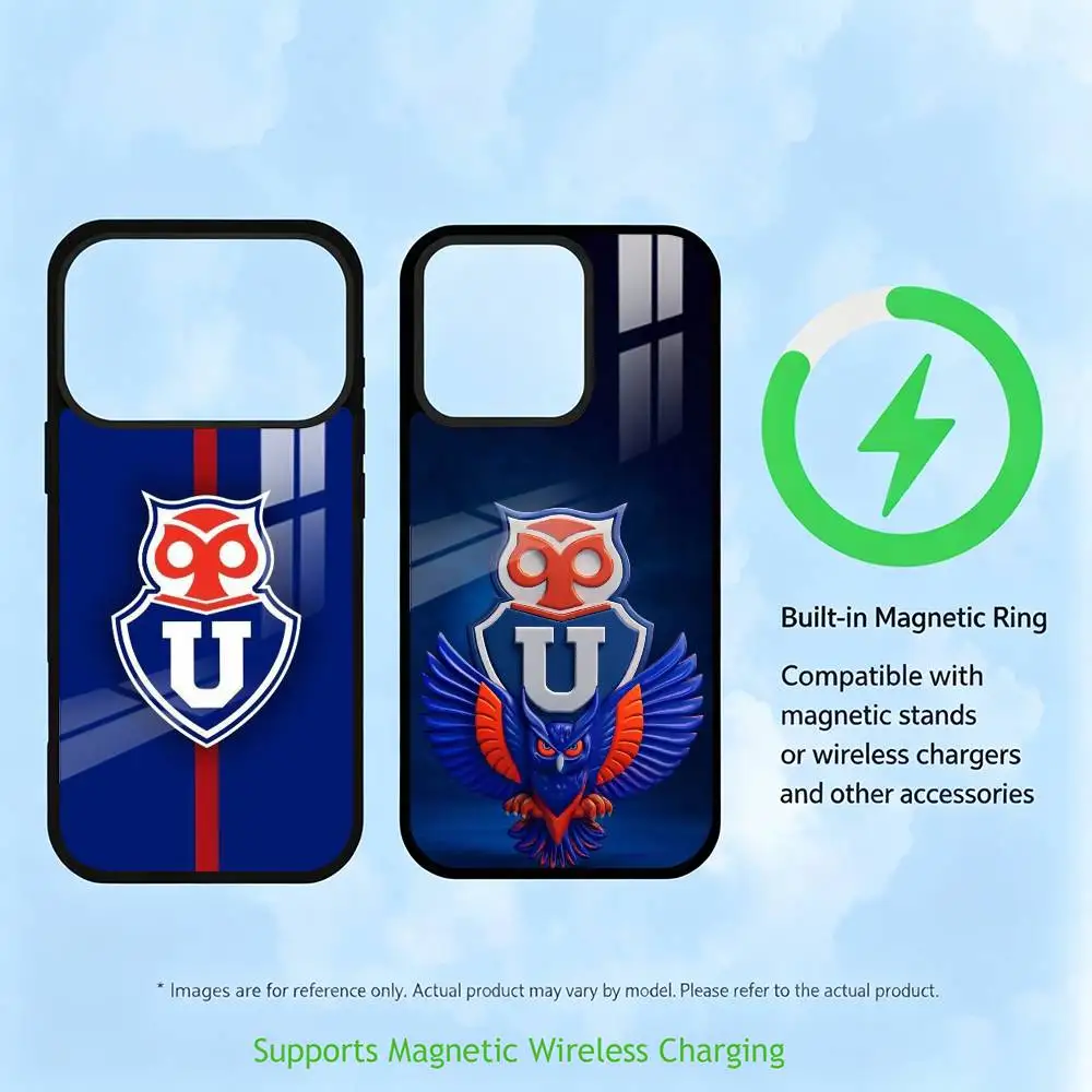 

C-Chile U-University-CU LOGO Phone Case For iPhone17,16,15,14,13,12,11 Plus,Pro Supports Magnetic Wireless Charging