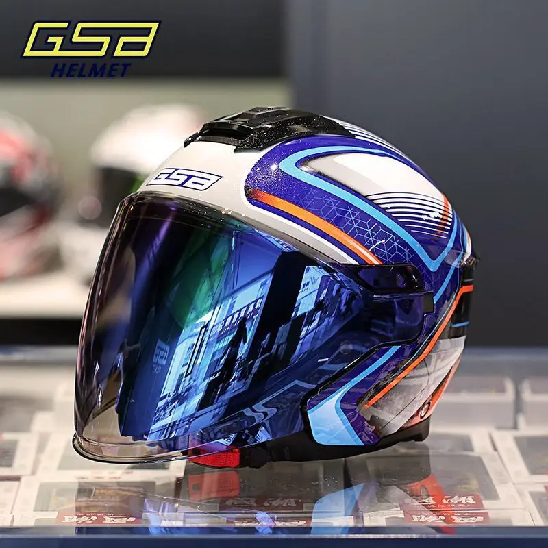 

GSB G-268 Motorcycle Half Helmet for Men and Women All Seasons Motorbike Helmet ECE Certified Casco De Moto M-XXL