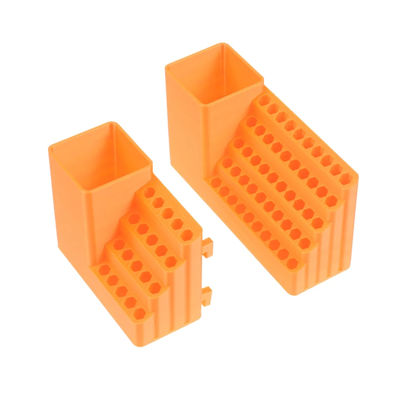1Pc Drill Holder 20/50 Holes Bit Organiser Screwdriver Head Storage Toolbox Hole Board Screwdriver Stand Hex Shank Organiser