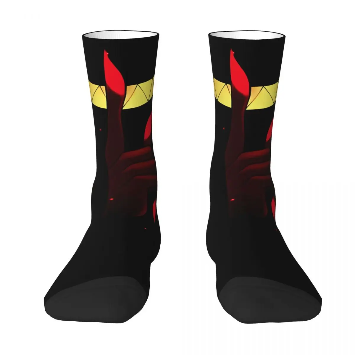 Chaussettes unisexes Alastor Hazbins Hotels RNCan, chaussette de cyclisme avec impression 3D