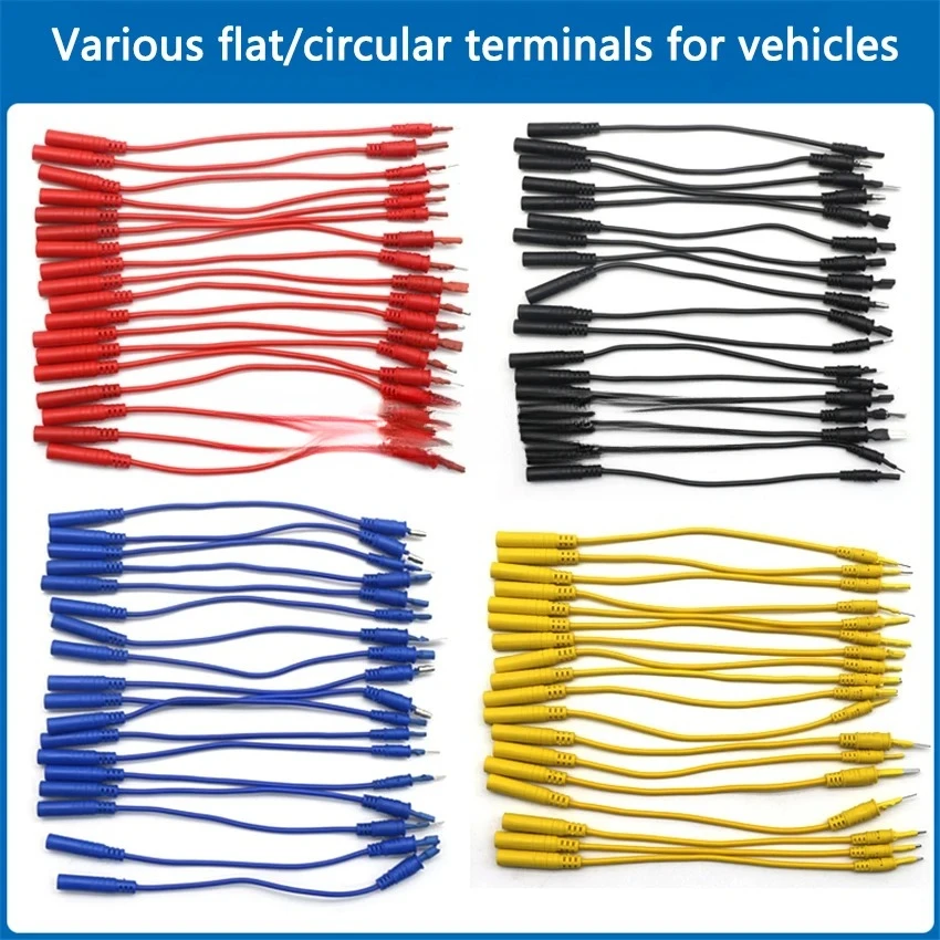 92pcs Automotive Wiring Harness Circuit  Airbag Detection Connector Terminal Test Probe Multimeter Jumper Universal Junction Box