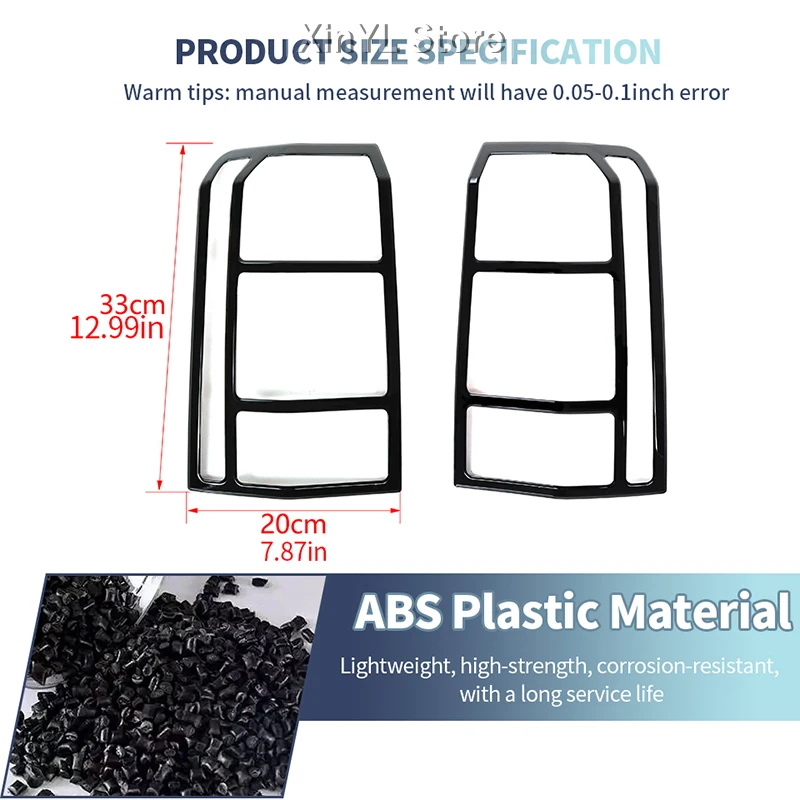 Car Rear Tail Light Lamp Cover Trim Protector for Jeep Patriot 2011 2012 2013 2014 2015 2016 2PCS ABS Exterior Accessories