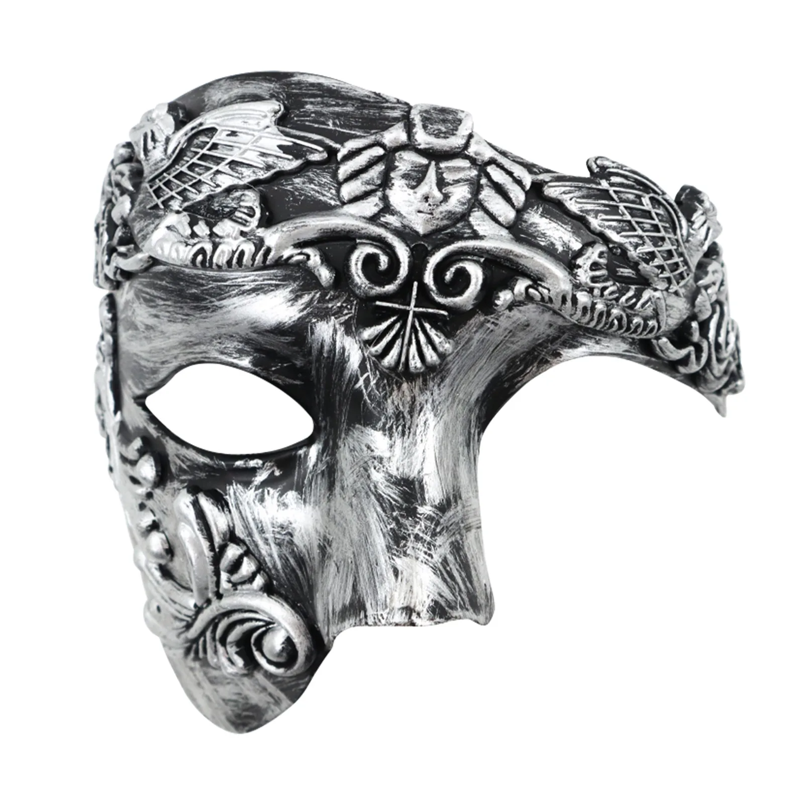 Men's Phantom of The Opera Half Mask Venetian Masquerade Masks for Halloween Cosplay Party Carnival Accessories and Props