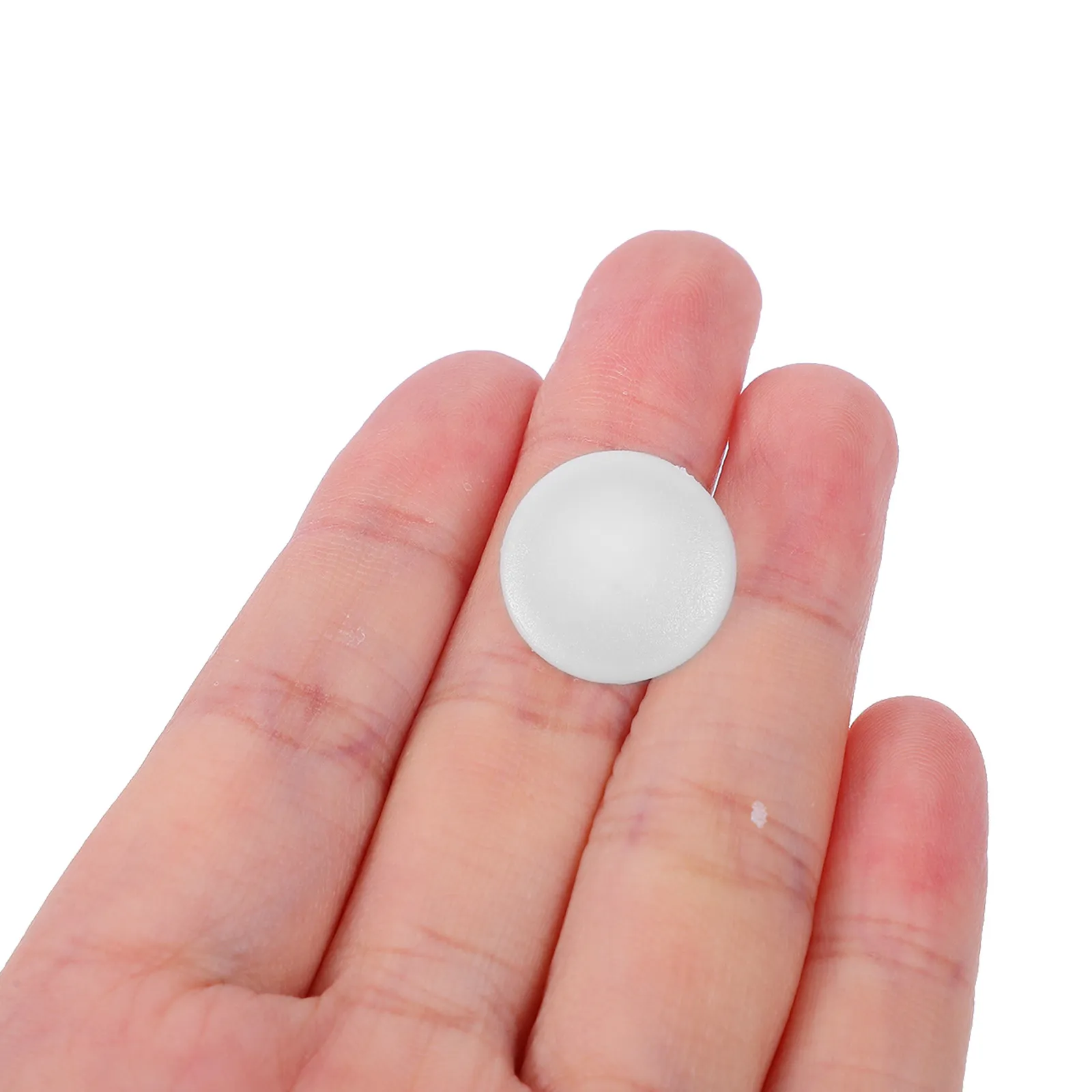 100Pcs Plastic Screw Caps Decorative Cover Caps for Furniture Connector White ABS Screw Hole Plugs Screws Head