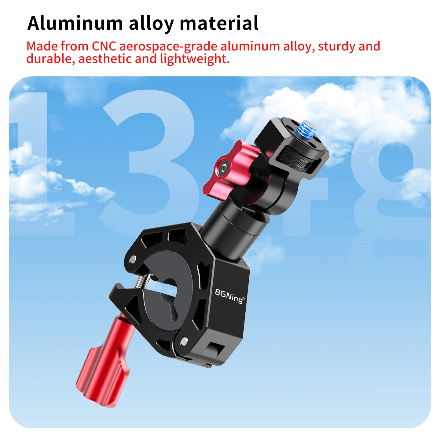 Magnetische Schnellspann-Fahrradhalterung 360 ° Dämpfung für Insta360 GO 3 3S Ace Pro 2 X6 für DJI OSMO Action 5 GoPro Hero Kamera-Klemme – Detail 4