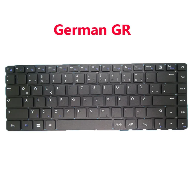 New Version UK SW GR AR Keyboard For Jumper ZX300-C T314 SCDY-300-2-3 PRIDE-K2511 Swiss German GR United Kingdom Arabia NO Frame