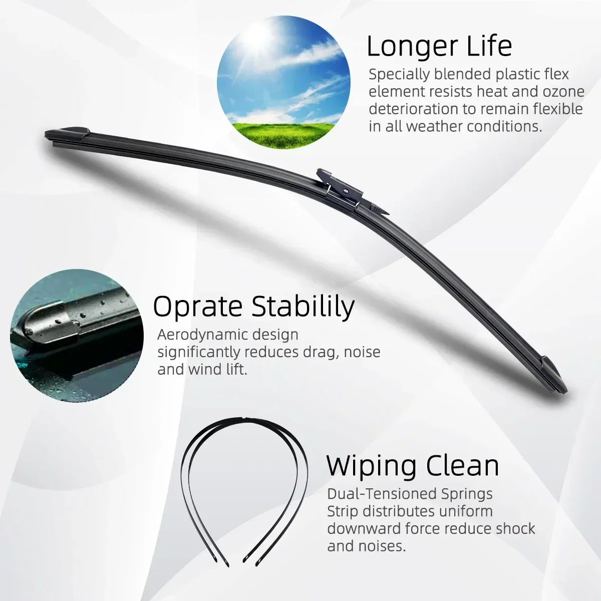 For Mercedes Benz GLA Class Sprinter Front Windshield Wiper General Motors Multifunctional Double Rubber Car Accessories