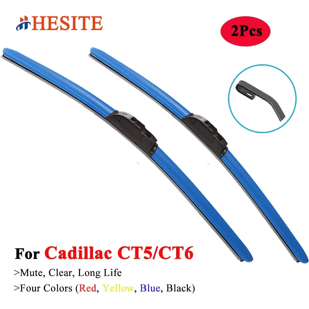 

HESITE Colorful Window Wiper Blades For Cadillac CT5 CT6 Sedan Saloon 2015 2016 2017 2018 2019 2020 2021 2022 Automobiles Parts