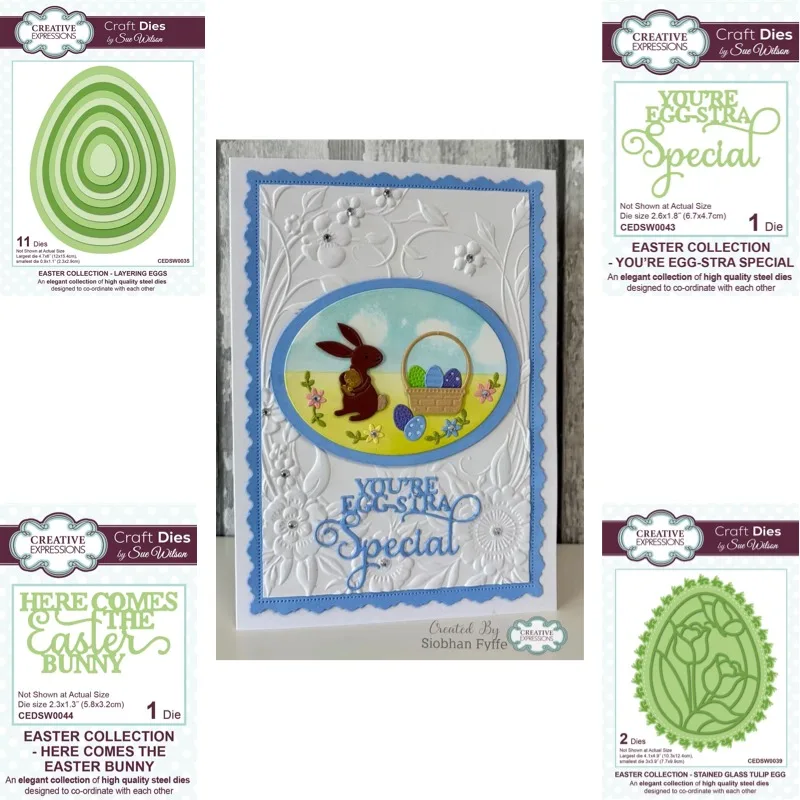 Eggs Are Adorned with Various Patterns Cutting Dies Scrapbook Diary Decoration Stencil Embossing Template DIY Greeting Card Hand