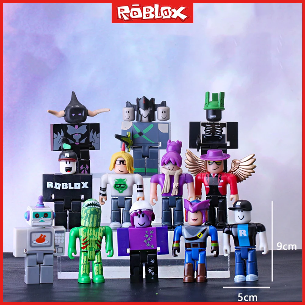 Roblox Block Dolls Assembled Hand Puppet Ornaments Personalized Memorial Collection Desktop Put Children Toys Gifts