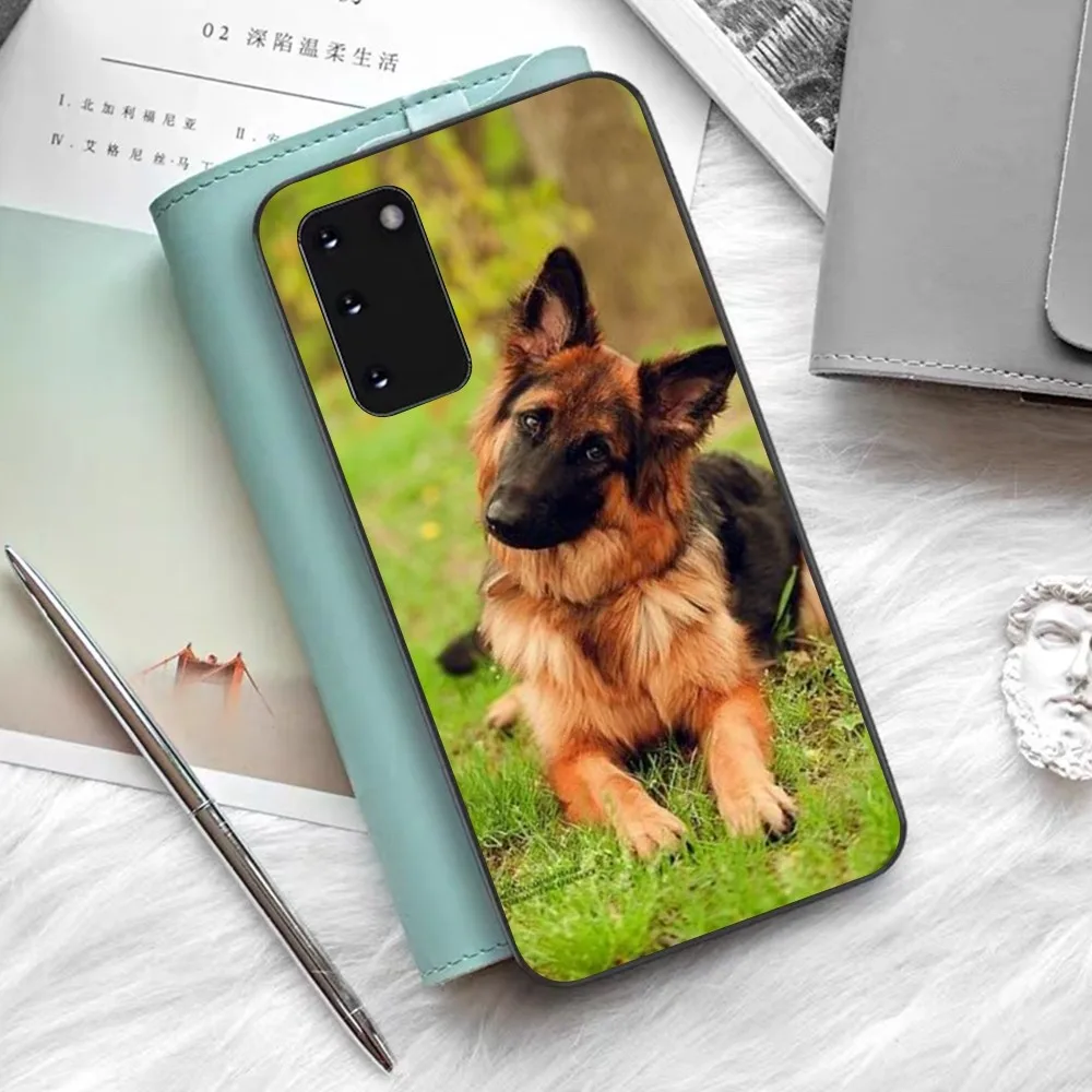 German Shepherd Dog Funny Phone Case For Samsung S 9 10 20 21 22 23 30 23plus Lite Ultra FE S10lite Fundas