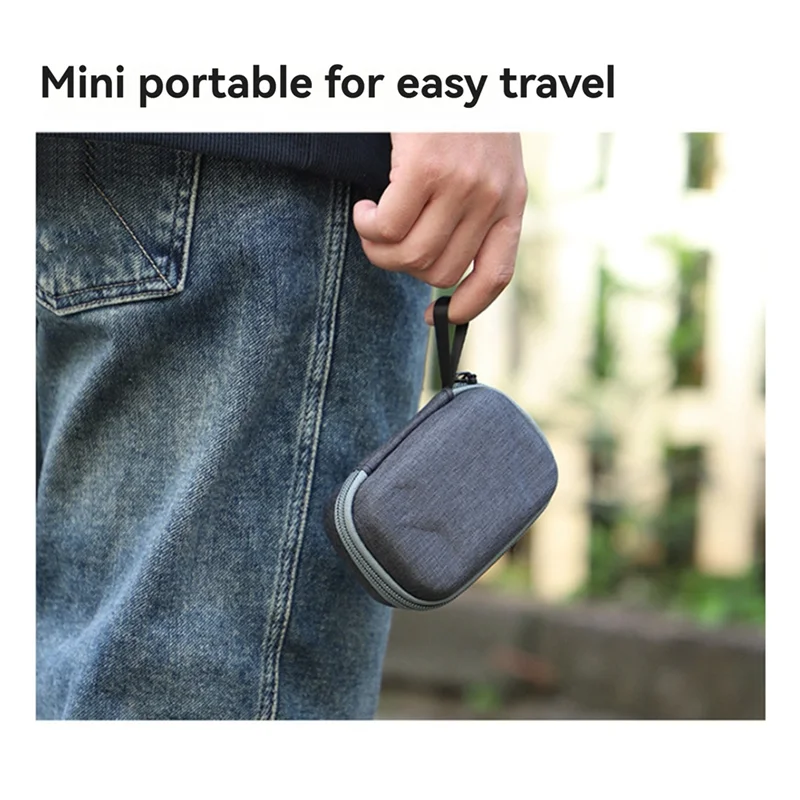 

ABDE-Sunnylife Mini Storage Bag Wireless Microphone Carrying Case Storage Bag Outdoor Traveling Vlog Accessories For DJI Mic Min