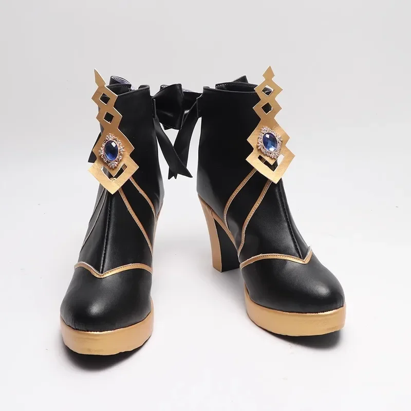 Genshin تأثير Nvia أحذية تأثيري للرجال والنساء ، زي اللعبة ، أسئلة أرشون ، حفلة كرنفال الهالوين ، الدعائم لعب الأدوار ، شعر مستعار