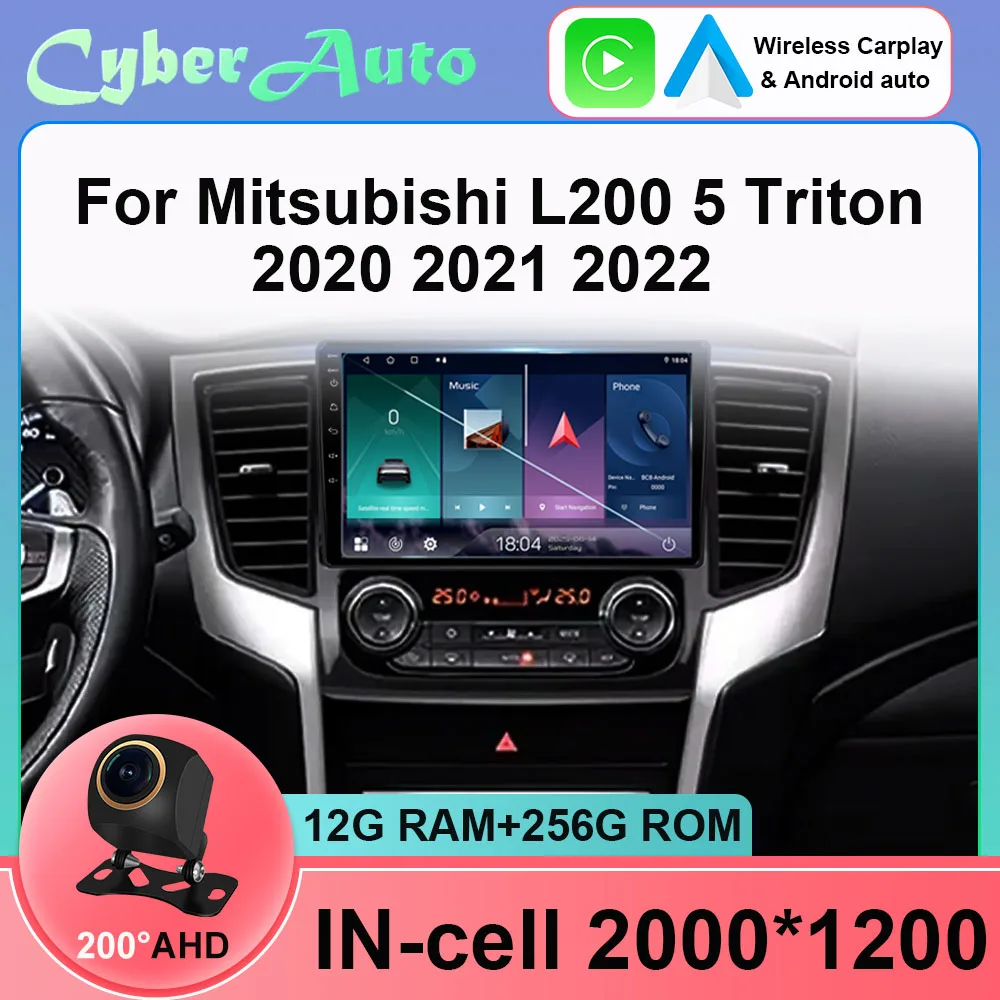 9 Polegada android 15 estéreo do carro para mitsubishi l200 5 triton 2020 2021 2022 rádio automático reprodutor multimídia navegação gps com rádio