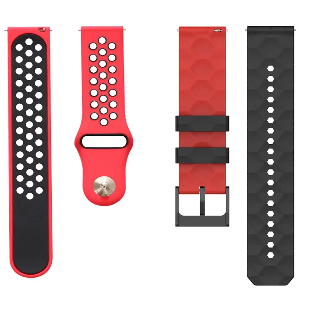Strap For AMAZFIT GTR GTS 4 3 Pro 2 Stratos 3 Silicone Watch Band For AMAZFIT Cheetah Balance Bip 5 3 U S Pro Wristband Bracelet