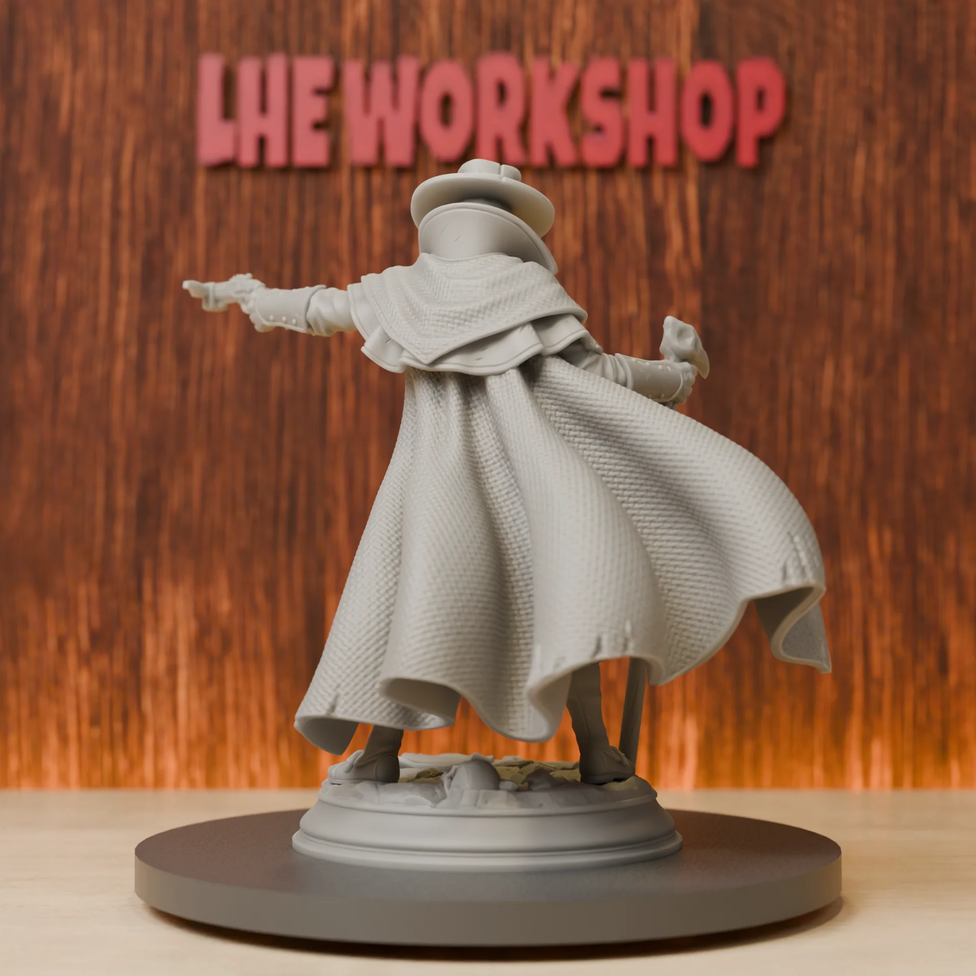 Plague Doctor Miniatures | 28mm-75mm | Resin 3D Printed DND Pathfinder Mini | Unpainted Grey