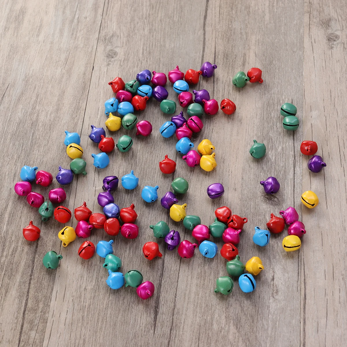 

100Pcs 12Mm Decorative Copper Bells Clear Melodious Sound Jingle Bells for Christmas DIY Crafts Wall Hanging Gift Wrapping