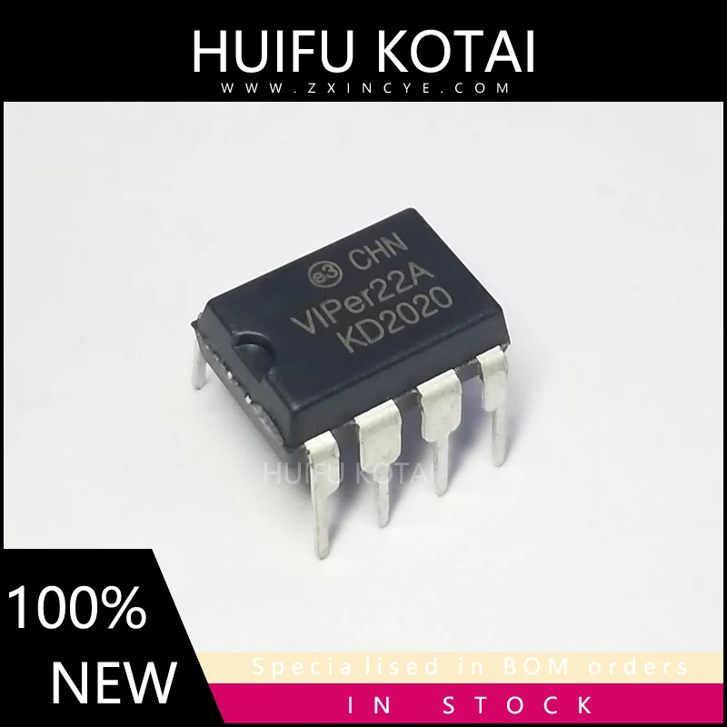 10PCS VIPer22A  VIPer22 DIP8  New Spot Inventory