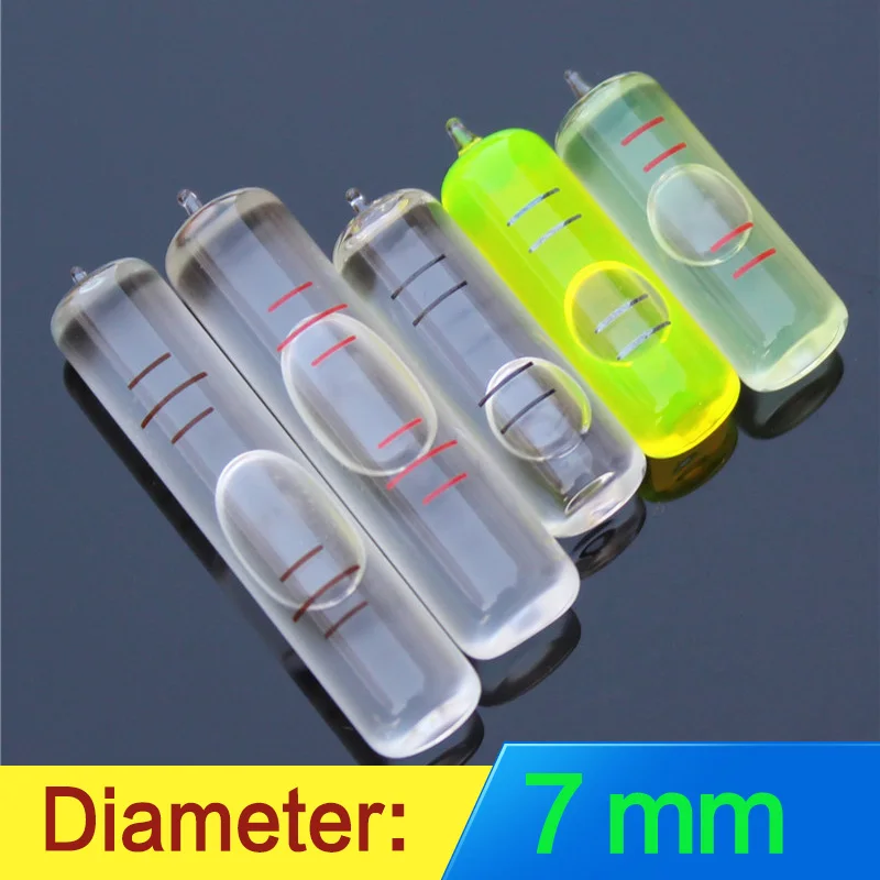 QASE 8*23mm DA3 High Precision Glass Level glass level bubble Cylindrical Bubble Spirit Level White Water