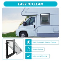 Caravan Extrapolated Ventilation Window 450x500mm 70 Degrees Angle Adjustable with Sunshade and Insect Mesh