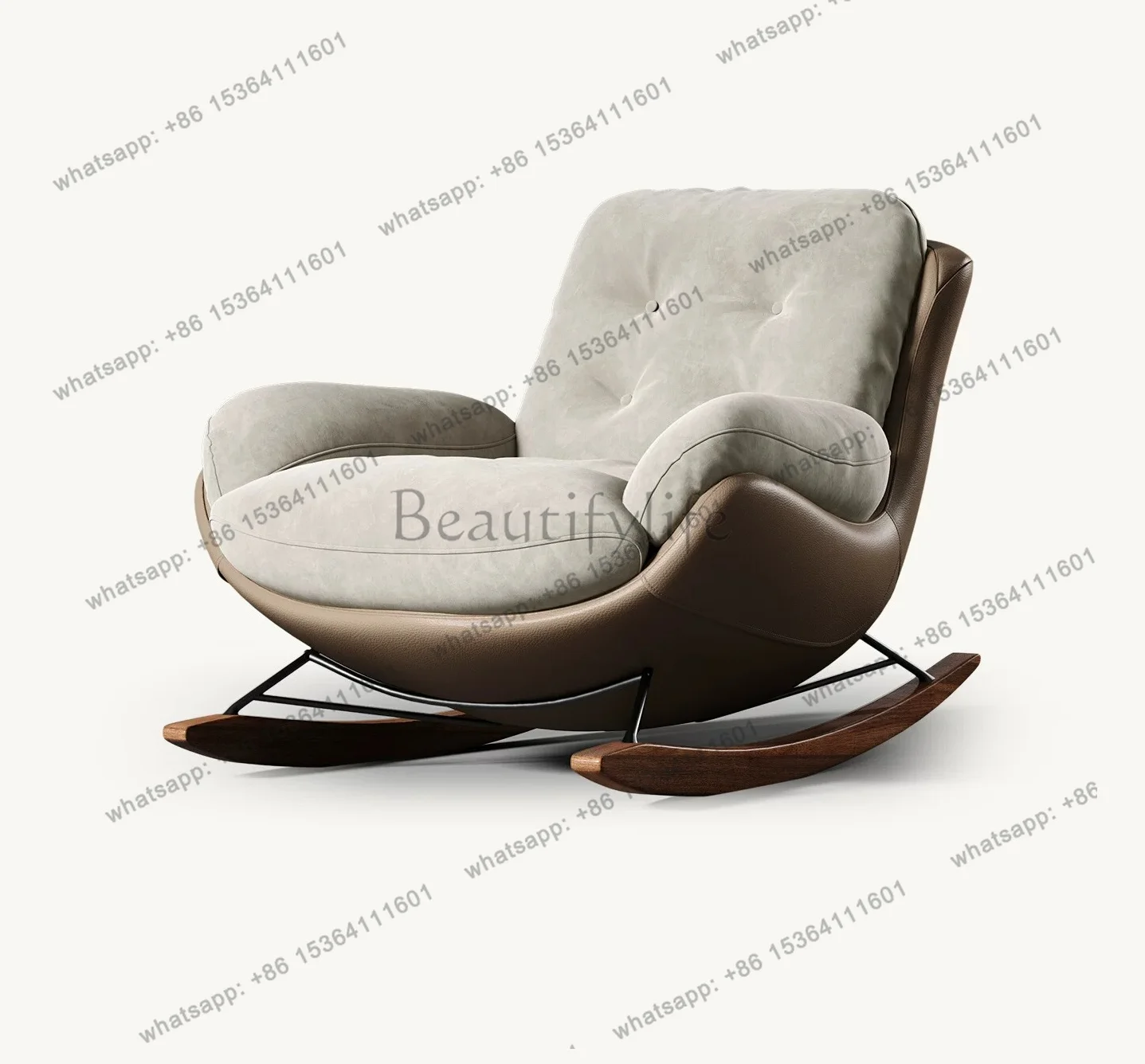 Italian minimalist rocking chair simple home leisure sofa designer balcony lazy chair
