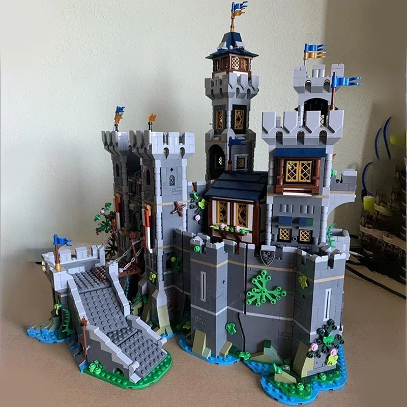 Moc Bouwstenen Modulair Kasteel Model Falcon Fortress Technische Bakstenen DIY Assemblage Constructie Speelgoed Voor Kind Vakantiecadeaus