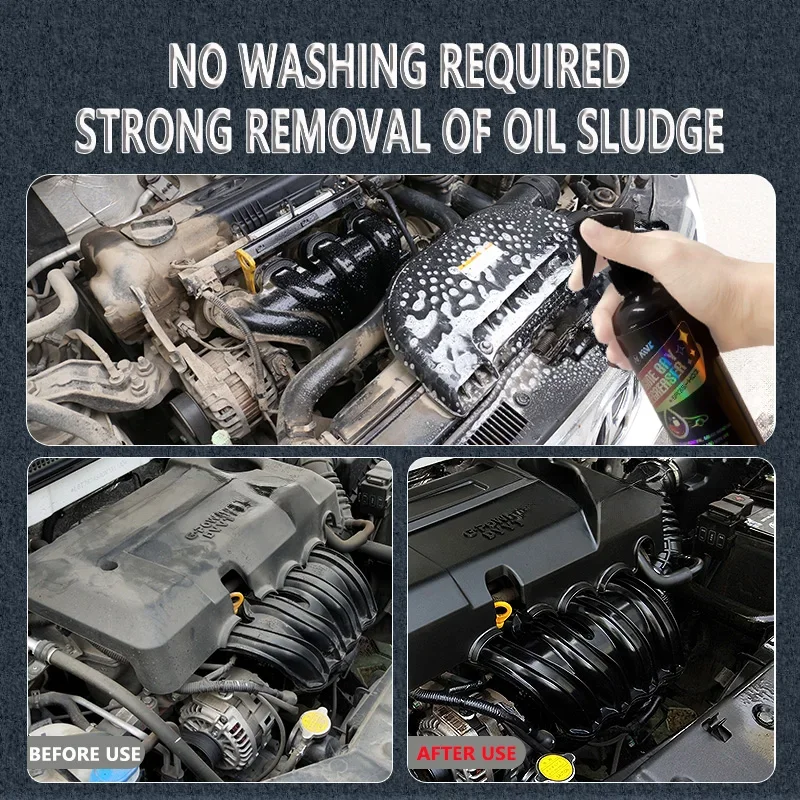 AIVC Engine Bay Degreaser External Cleaner,Powerful Sludge Stain Cleaning,Car Beauty Supply For Engine Cabin Decontamination Car