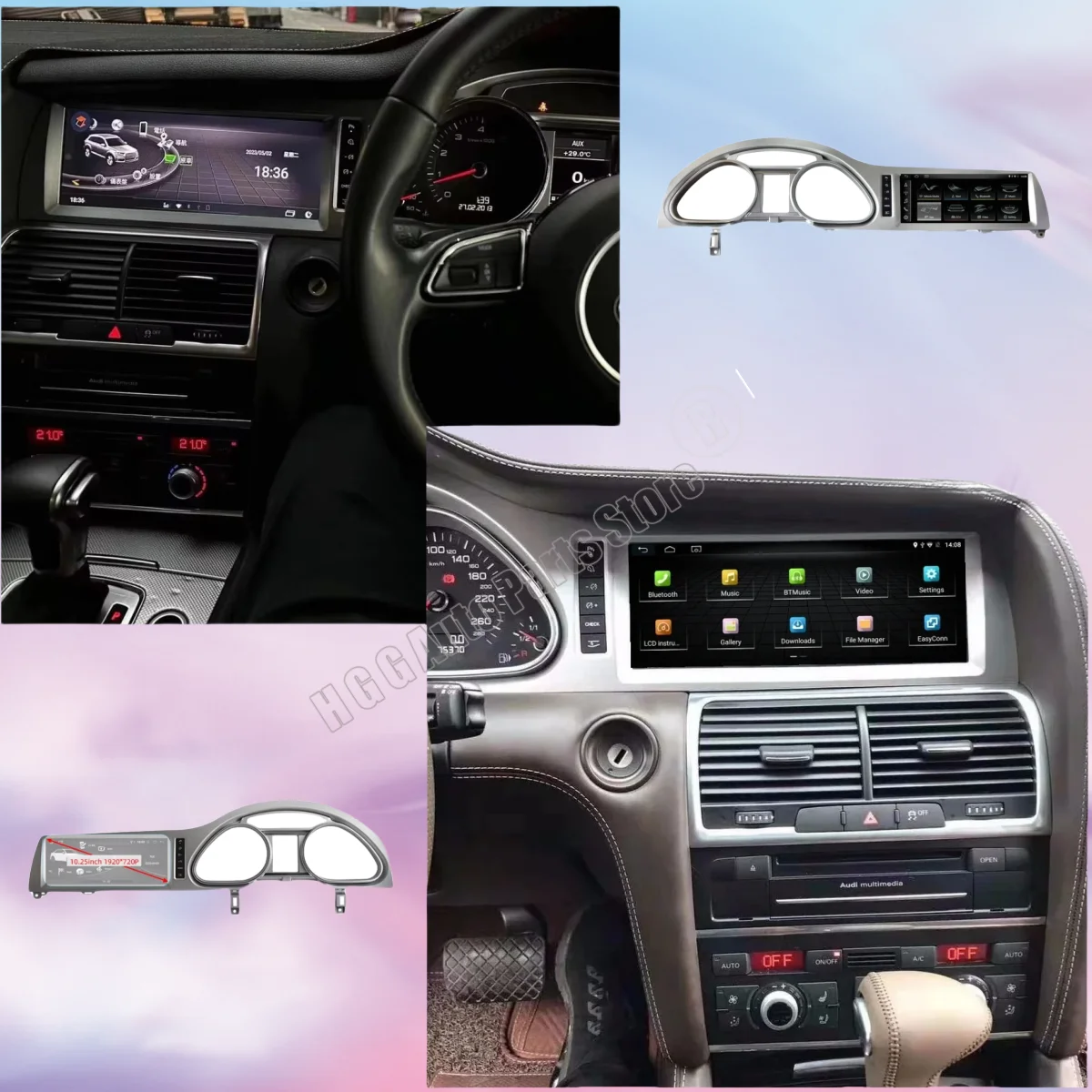 أندرويد 13 راديو السيارة لأودي A6 Q7 4L 2005 ~ 2015 MMI 2G 3G نظام تحديد المواقع والملاحة الوسائط المتعددة ستيريو Autoradio carplay جوجل رئيس وحدة #3