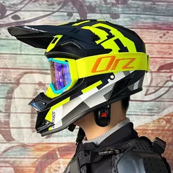 Off-road Motorcycle Helmet Full Face Racing Bicycle Downhill ABS AM DH Mountain Bike Capacete Cross Casco Motocross Glasses gift