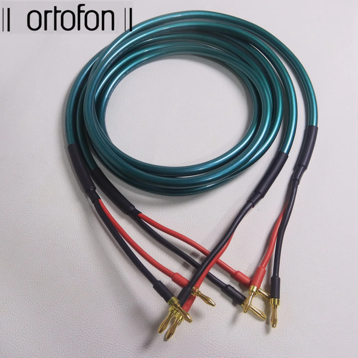 1 pair Ortofon 8N OCC hifi audio speaker cable amplifier connection line bile machine audio with hi-end banana Y spades plug